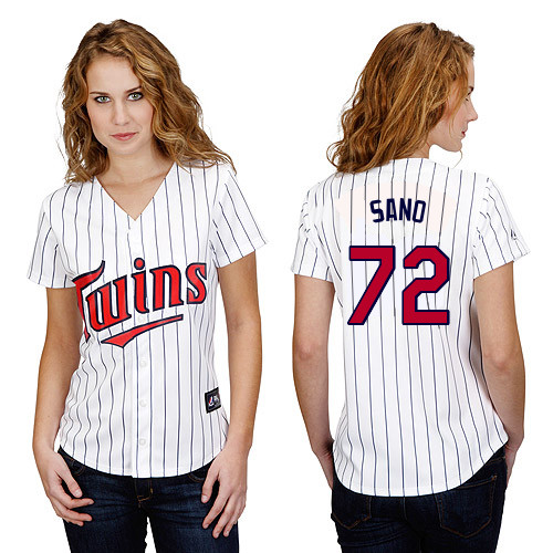 Miguel Sano #72 mlb Jersey-Minnesota Twins Women's Authentic Home White Baseball Jersey